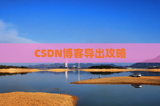 CSDN博客导出攻略